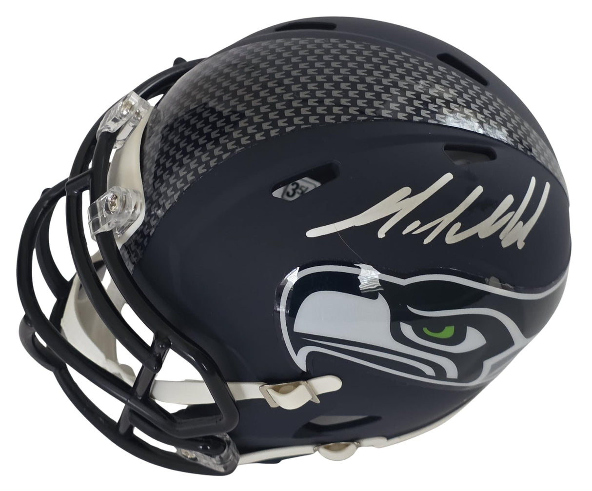 Mike Macdonald Signed Mini Football Helmet Proof COA Autographed Seattle Seahawks