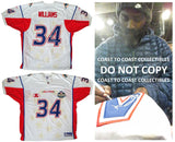 Ricky Williams Signed Football Jersey Proof Autographed Pro Bowl Miami Dolphins