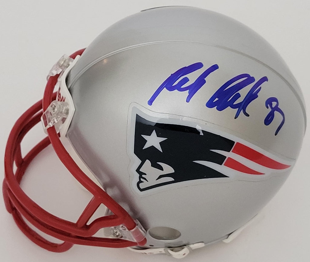 Rob Gronkowski Signed New England Patriots Football Mini Helmet Proof Autographed