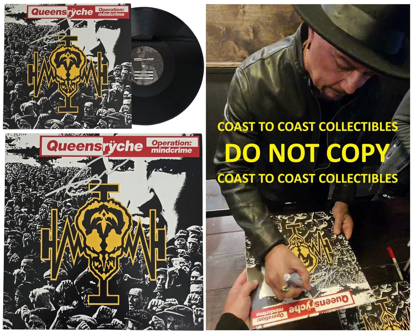 Geoff Tate Signed Queensryche Operation Mindcrime Album COA Proof Autographed Vinyl Record