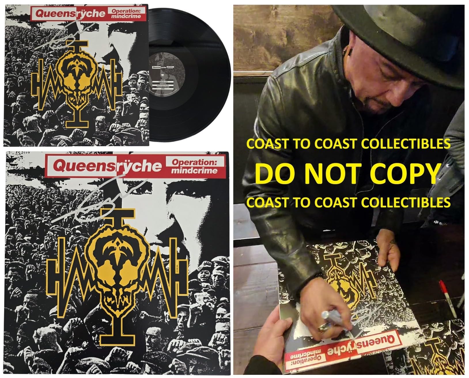 Geoff Tate Signed Queensryche Operation Mindcrime Album COA Proof Autographed Vinyl Record