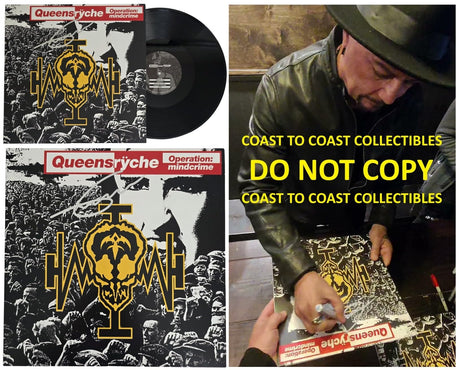 Geoff Tate Signed Queensryche Operation Mindcrime Album COA Proof Autographed Vinyl Record