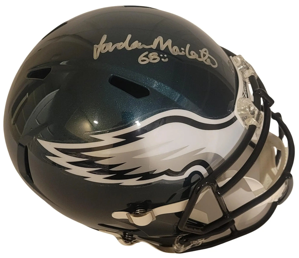 Jordan Mailata Signed Eagles Full Size Helmet COA Proof Autographed