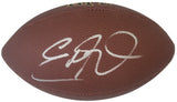 Eddie George Signed Football Proof COA Autographed Tennessee Titans Ohio State Heisman