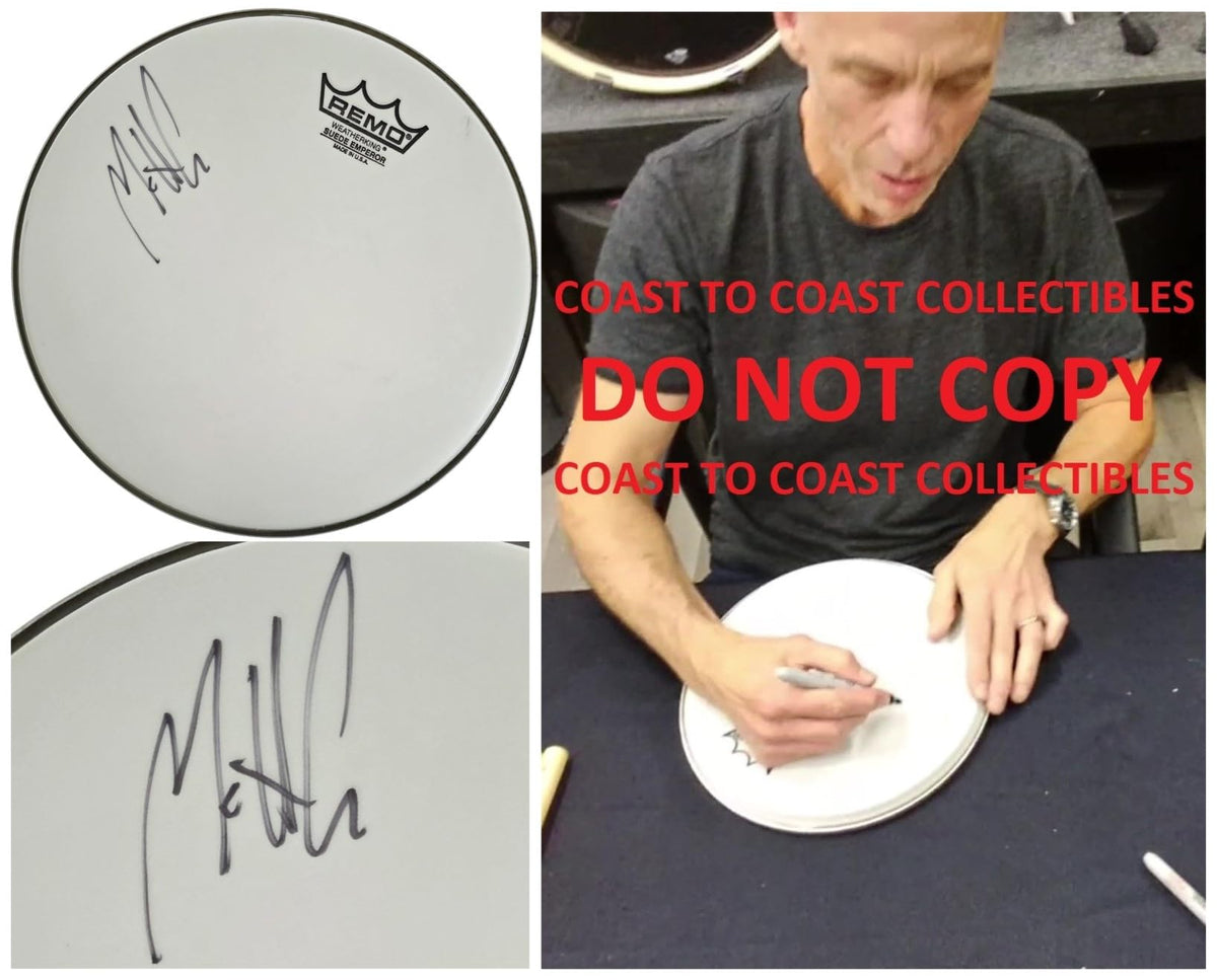 Matt Cameron Signed Drumhead COA Exact Proof Autographed Pearl Jam Soundgarden Drummer