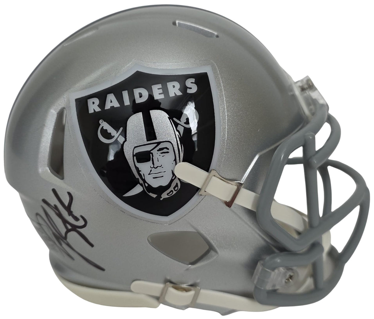 Geno Smith Signed Raiders Mini Football Helmet Proof COA Autographed Las Vegas Raiders