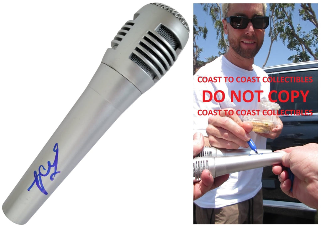 Lance Bass Signed Microphone COA Exact Proof Autographed Mic NSYNC Singer Dancer star