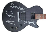 Deftones Band Signed Les Paul Electric Guitar COA Exact Proof Autographed Chino Moreno, Abe Cunningham, Frank Delgado
