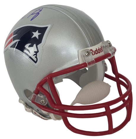 Dave Portnoy Signed Patriots Mini Football Helmet COA Proof Barstool Sports Autographed New England Pats