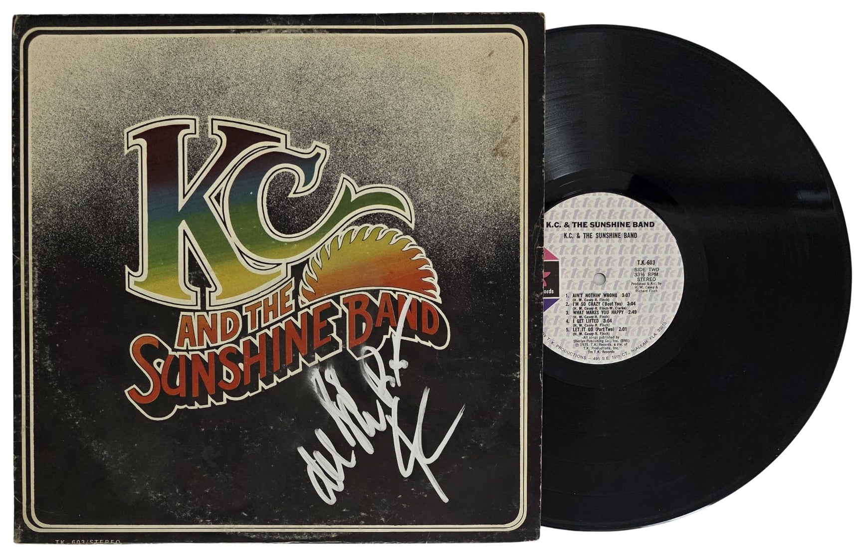 Harry Wayne Casey Signed KC And The Sunshine Band Album COA Proof Autographed Vinyl Record