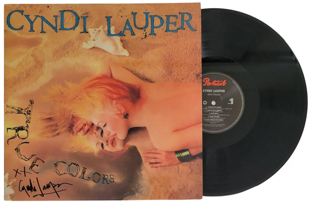 Cyndi Lauper Signed True Colors Album COA Proof Autographed Vinyl Record