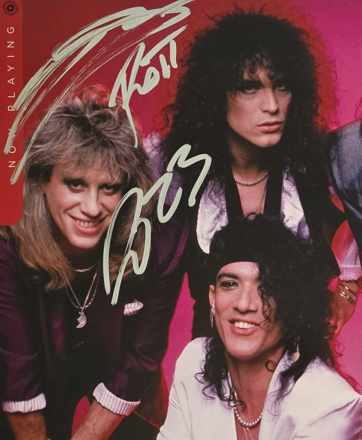Stephen Pearcy Warren DeMartini Signed Ratt Now Playing Album Proof Autographed Vinyl Record