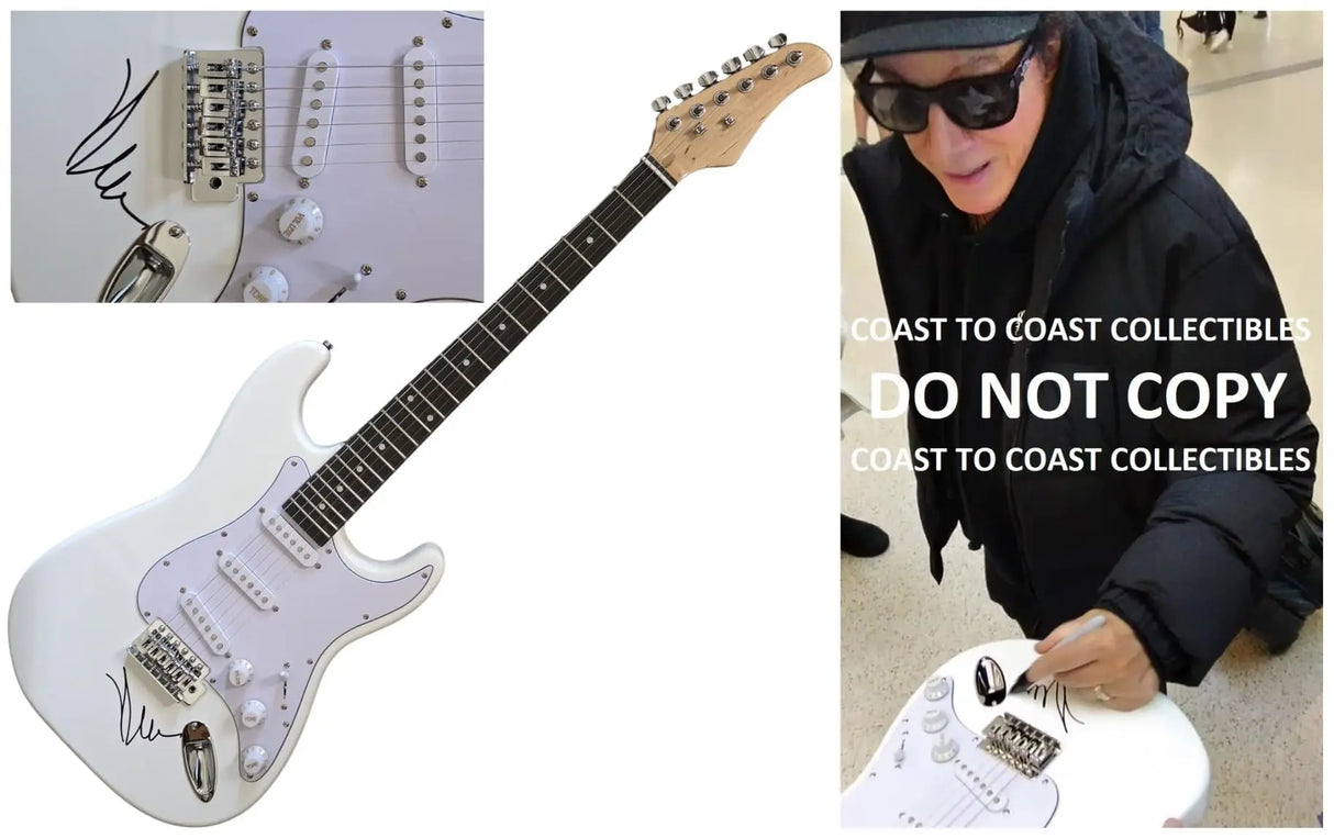 Neal Schon Journey Signed Full Size Electric Guitar COA Exact Proof Autographed