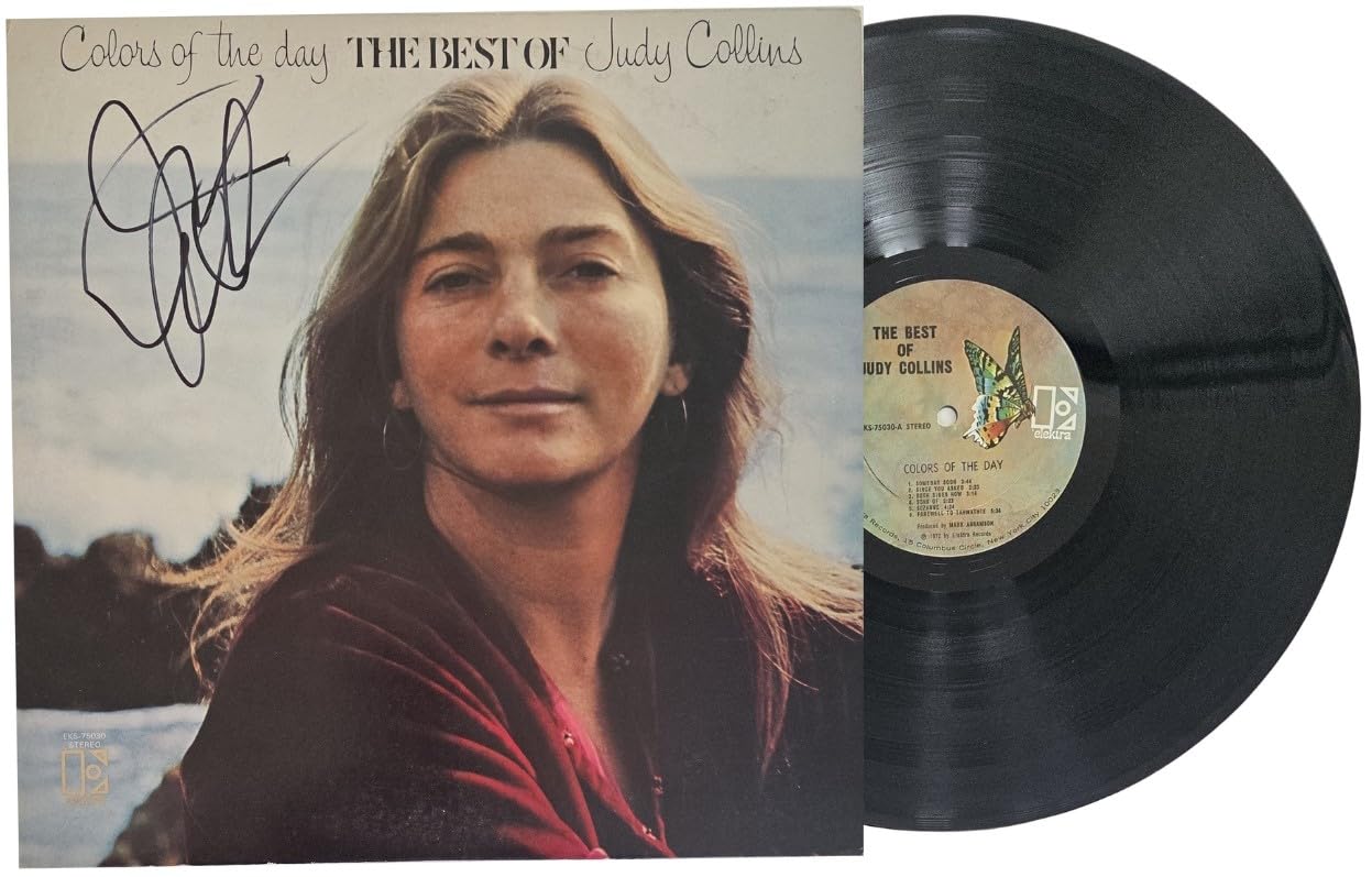 Judy Collins Signed Colors of the Day Album COA Proof Autographed Vinyl Record