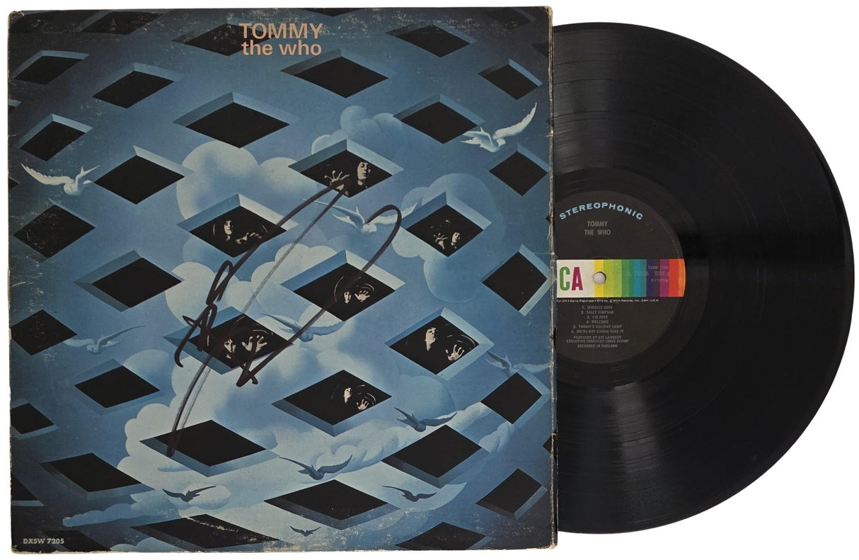 Pete Townshend Signed The Who Tommy Album COA Proof Autographed Vinyl Record