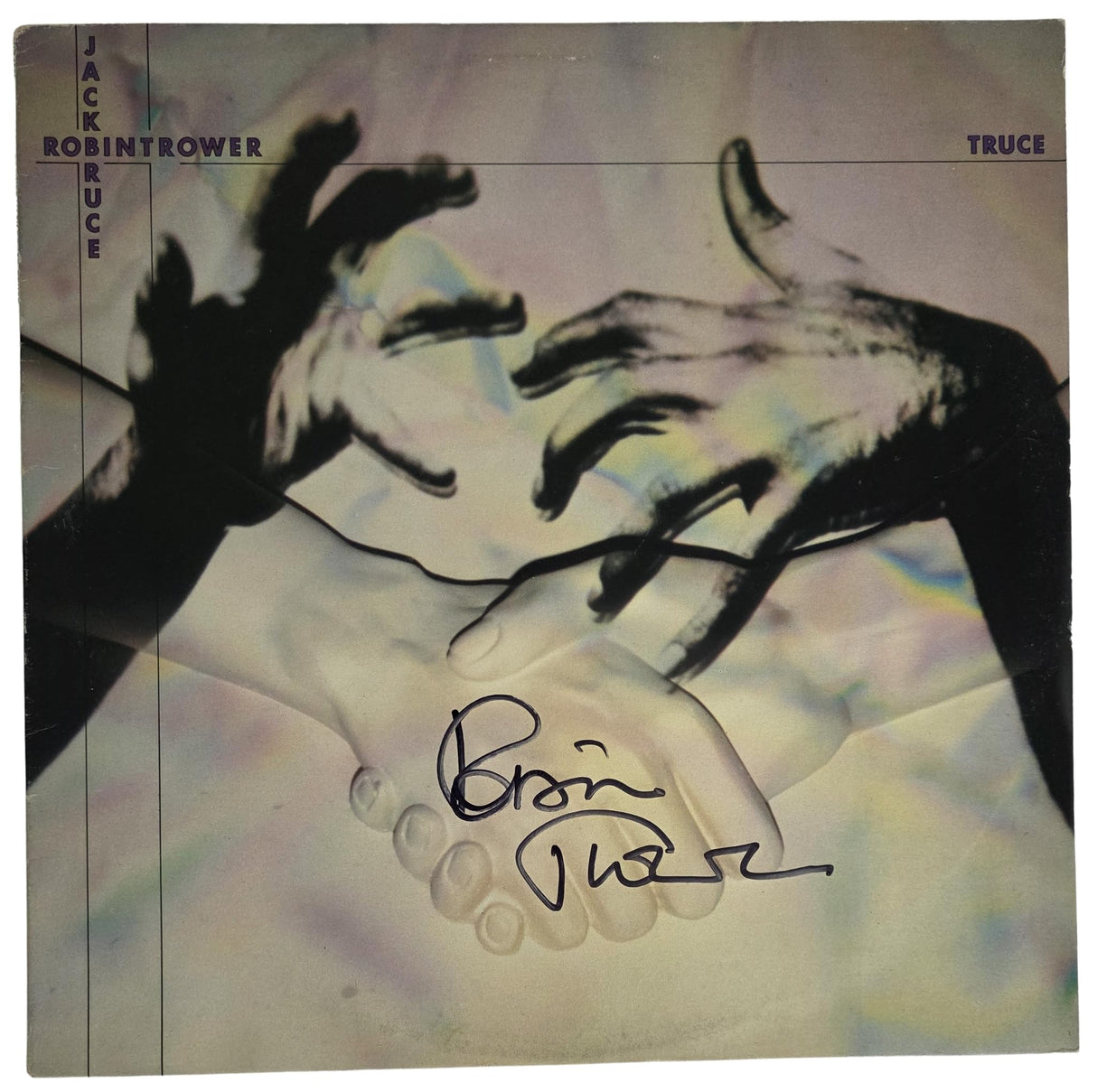 Robin Trower Signed Truce Album COA Exact Proof Autographed Vinyl Record