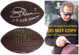 Joe Theisman Signed Football Proof COA Autographed Notre Dame Washington Redskins SB Champ