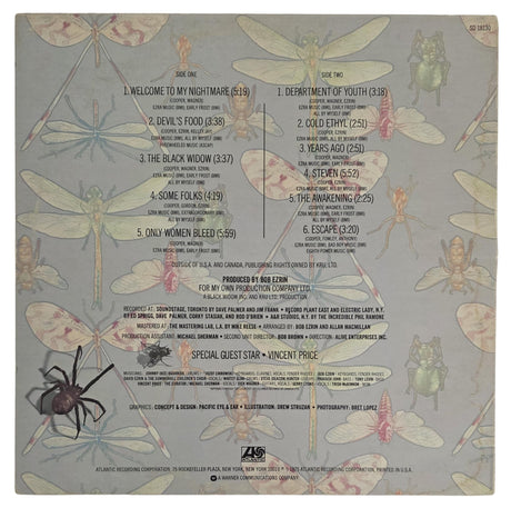 Alice Cooper Signed Welcome to My Nightmare Album COA Proof Autographed Vinyl Record