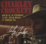 Charley Crockett Signed Welcome to Hard Times Album COA Proof Autographed Vinyl Record