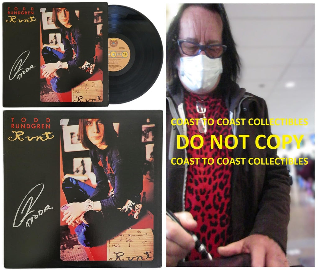 Todd Rundgren Signed Runt Album COA Proof Autographed Vinyl Record