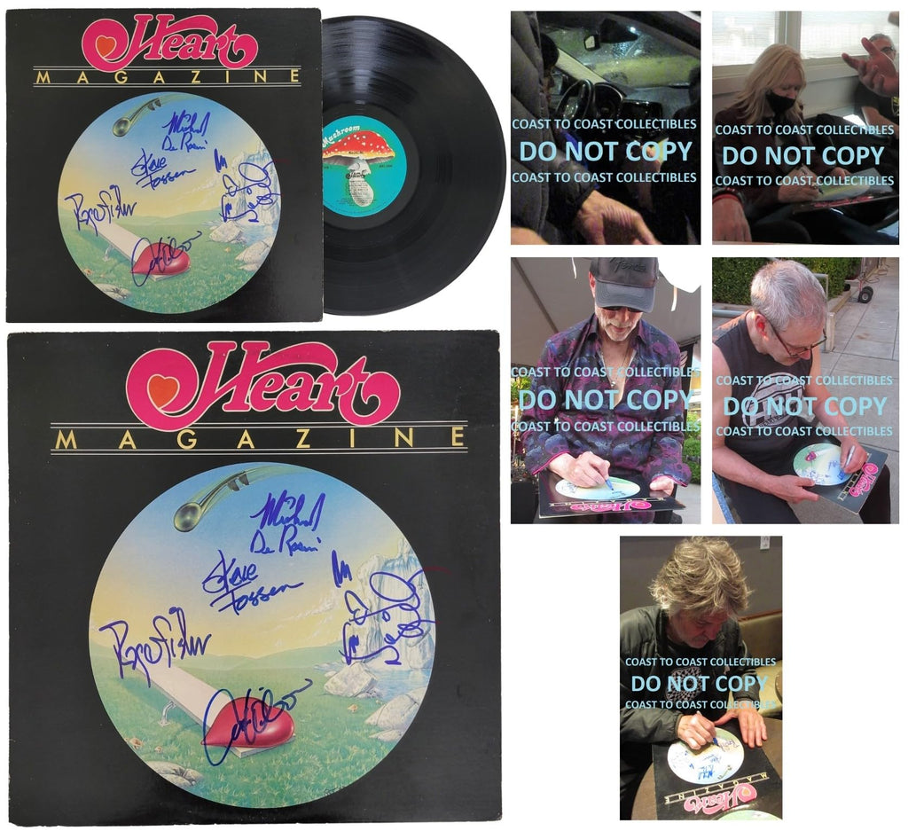 Nancy Wilson & Ann Wilson Signed Heart Magazine Album Proof COA Autographed Vinyl STAR