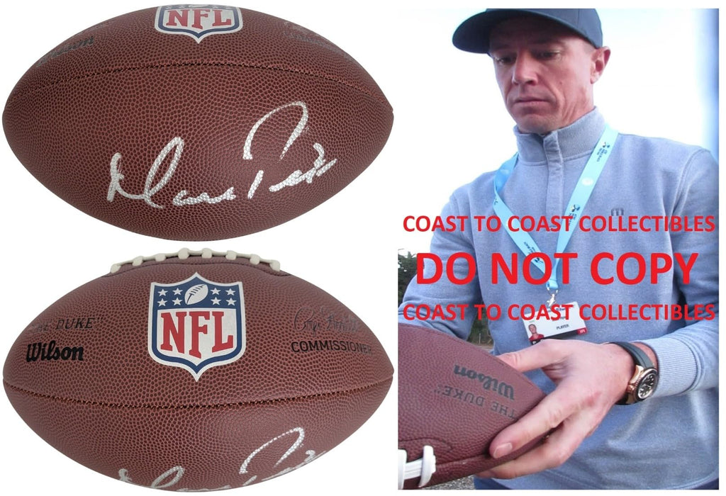 Matt Ryan Signed Football Proof COA Autographed Atlanta Falcons Boston College