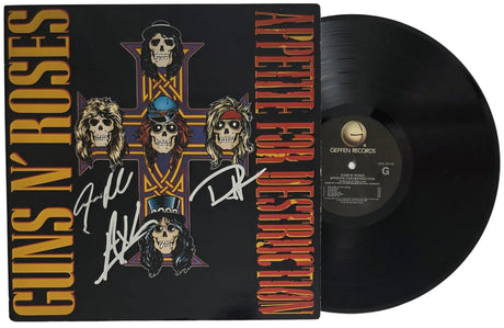 Guns N Roses Signed Appetite for Destruction Album Proof Autographed Vinyl Record Axl Rose GNR