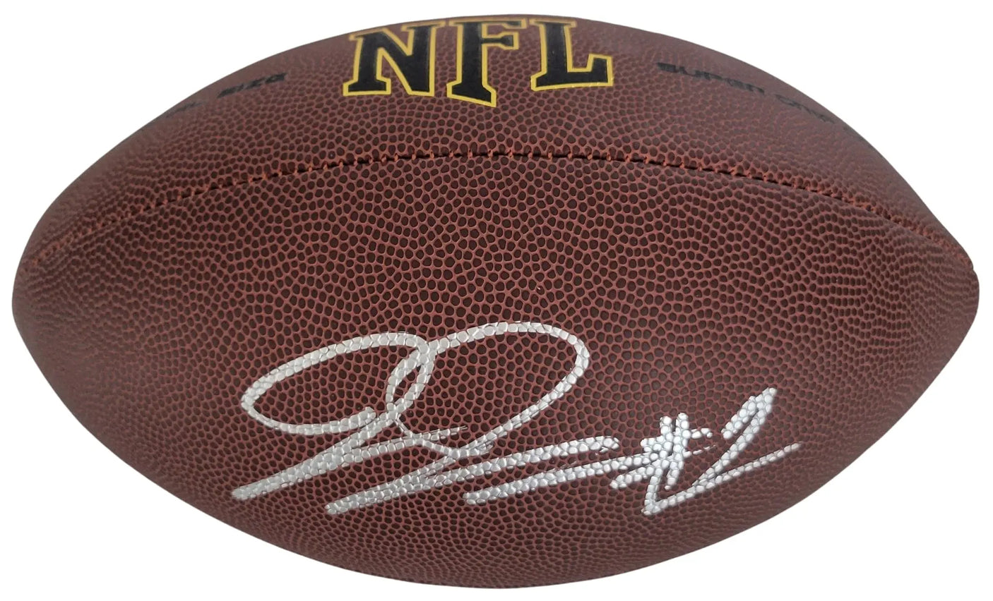 Jaylon Johnson Signed Football Proof COA Autographed Chicago Bears Utah Utes