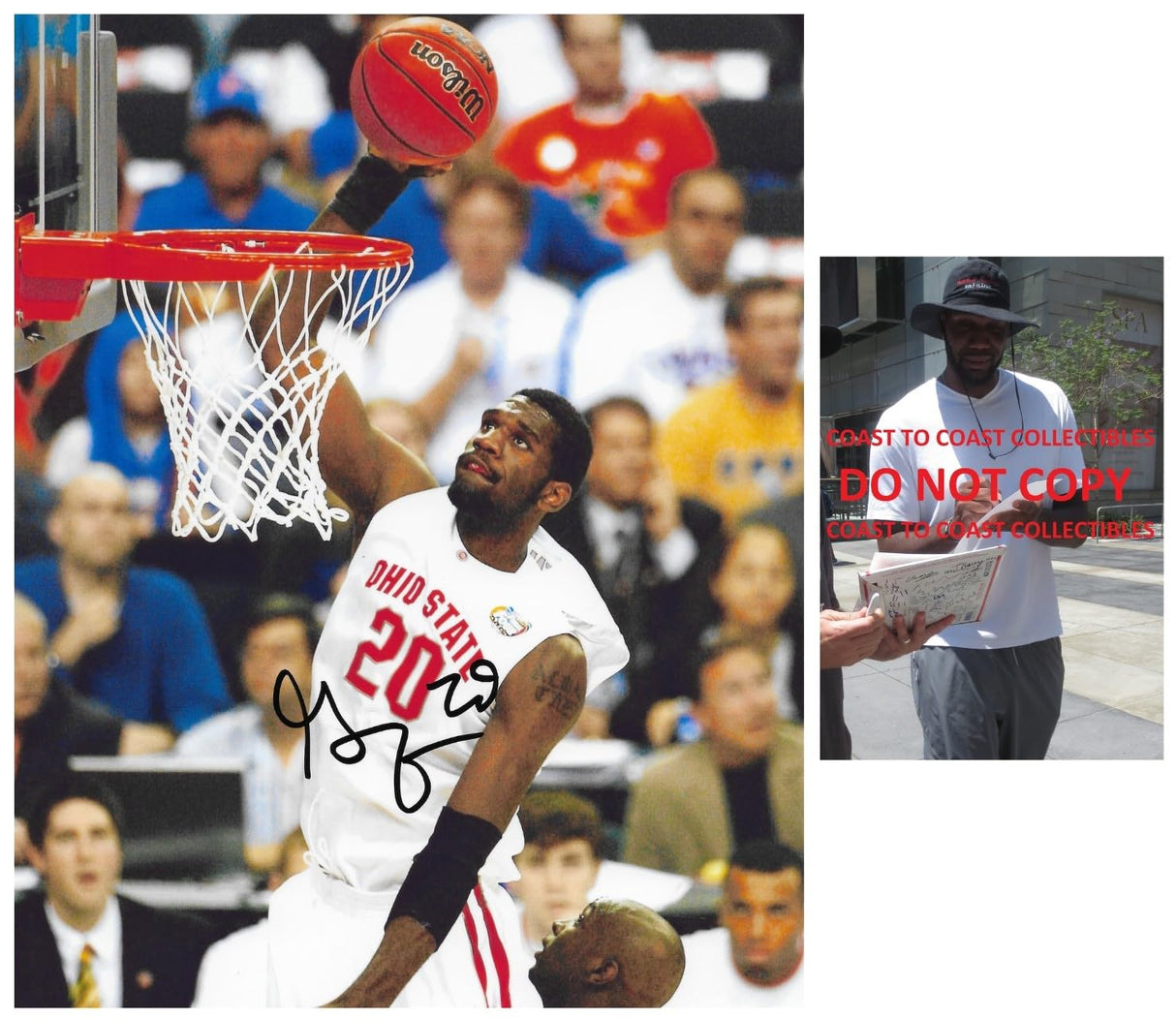 Greg Oden Signed 8x10 Photo Proof COA Autographed Ohio State Buckeyes Basketball
