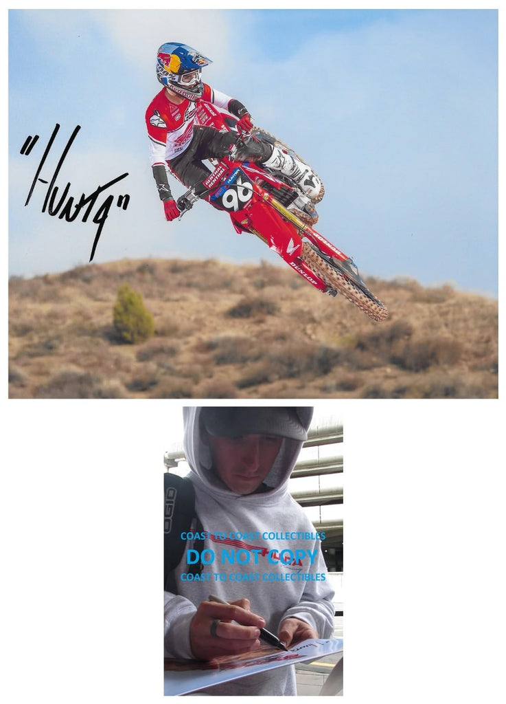 Hunter Lawrence Signed 8x10 Photo COA Proof Autographed Supercross Motocross,