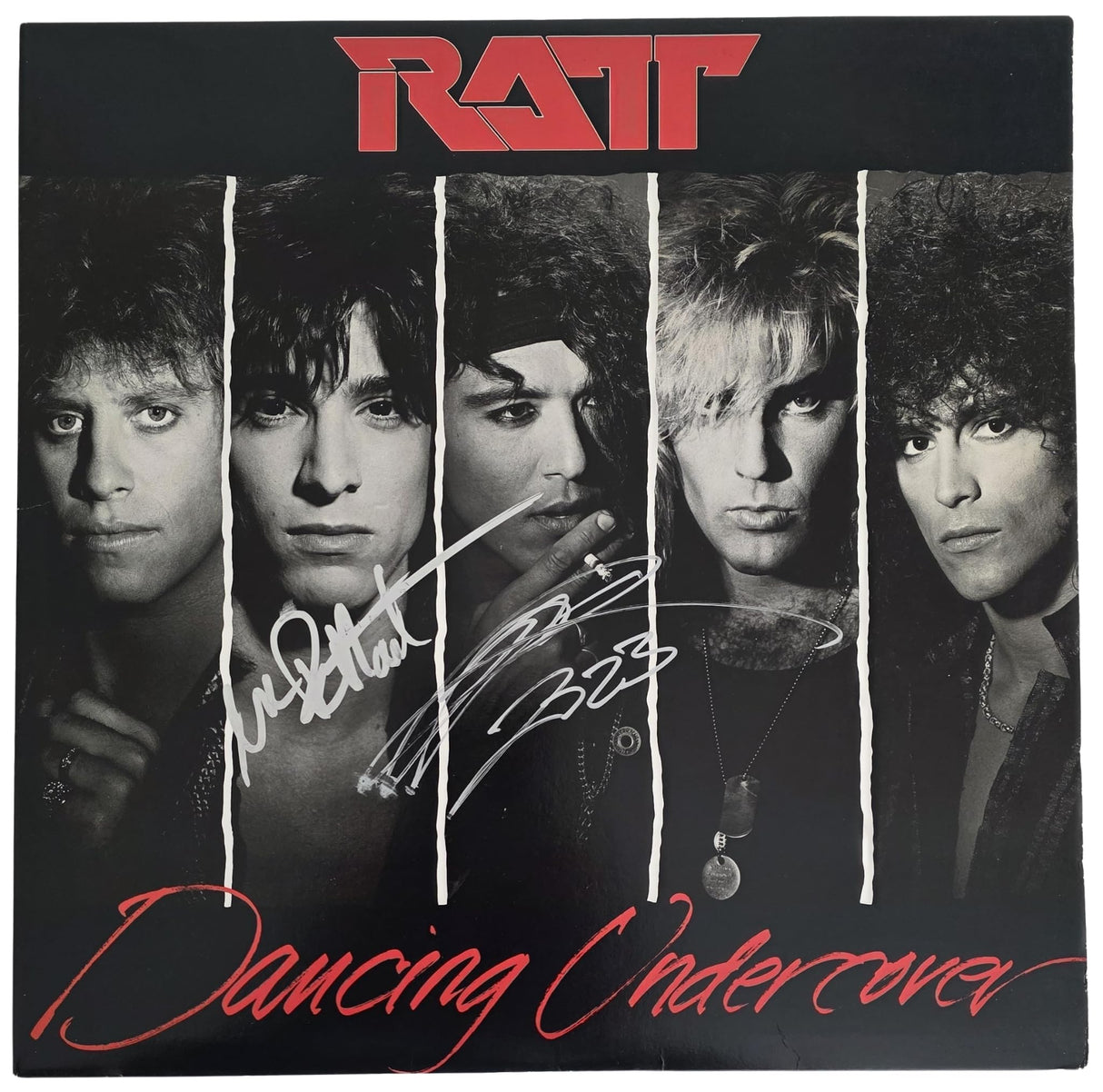Stephen Pearcy Warren DeMartini Signed Ratt Dancing Undercover Album COA Proof Autographed