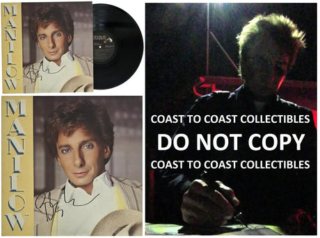 Barry Manilow Signed Manilow Album COA Autographed Vinyl Record Exact Proof