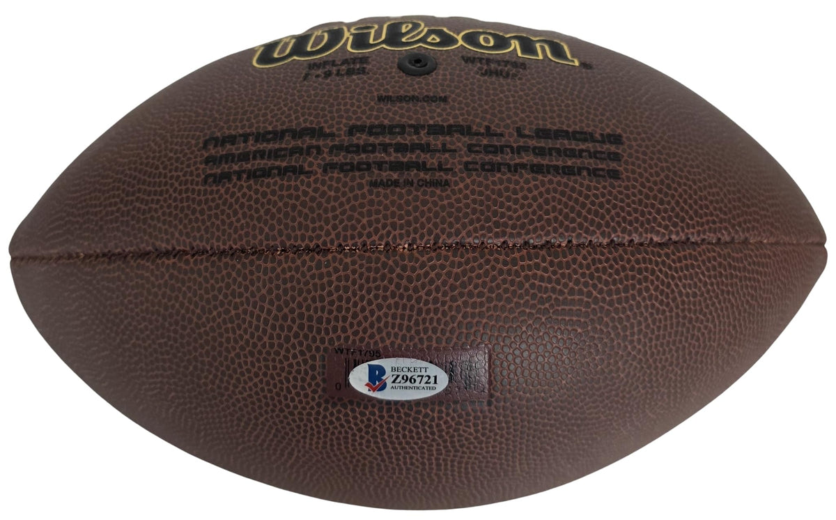 Ricky Watters Signed Football Proof COA Beckett 49ers Seahawks Eagles Notre Dame