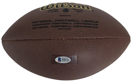 Ricky Watters Signed Football Proof COA Beckett 49ers Seahawks Eagles Notre Dame