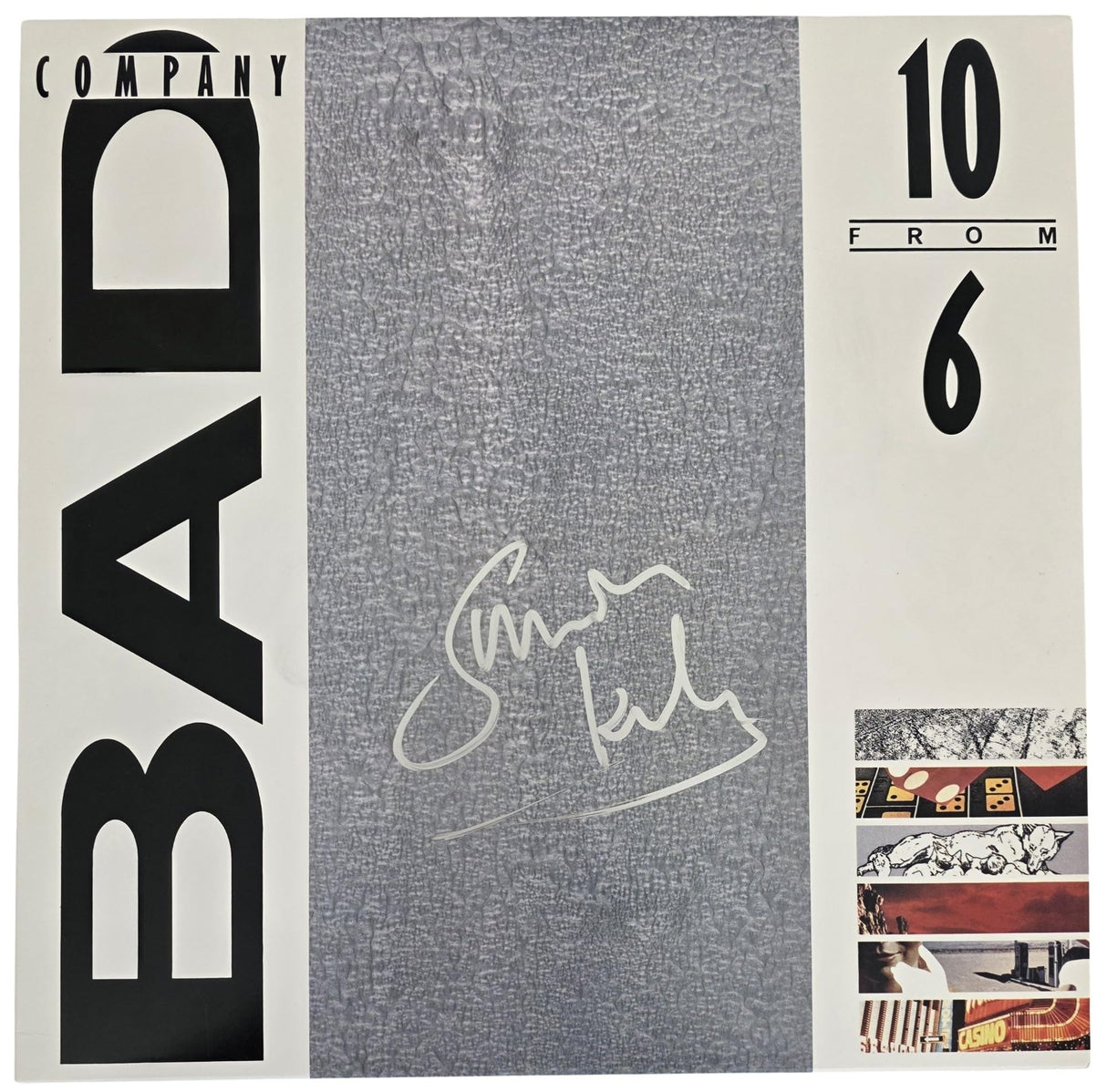 Simon Kirke Signed Bad Company 10 From 6 Album COA Exact Proof Autographed Vinyl Record