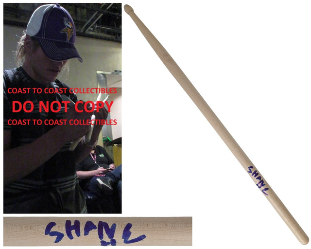 Shane Hawkins Signed Drumstick COA Proof Autographed Drummer Chevy Metal, Taylor Hawkins Son