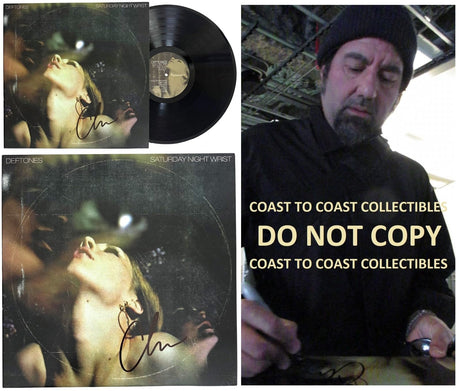 Chino Moreno Signed Deftones Saturday Night Wrist Album Proof Autographed Vinyl Record Deftones