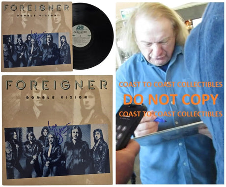 Lou Gramm Signed Foreigner Double Vision Album COA Exact Proof Autographed Vinyl Record