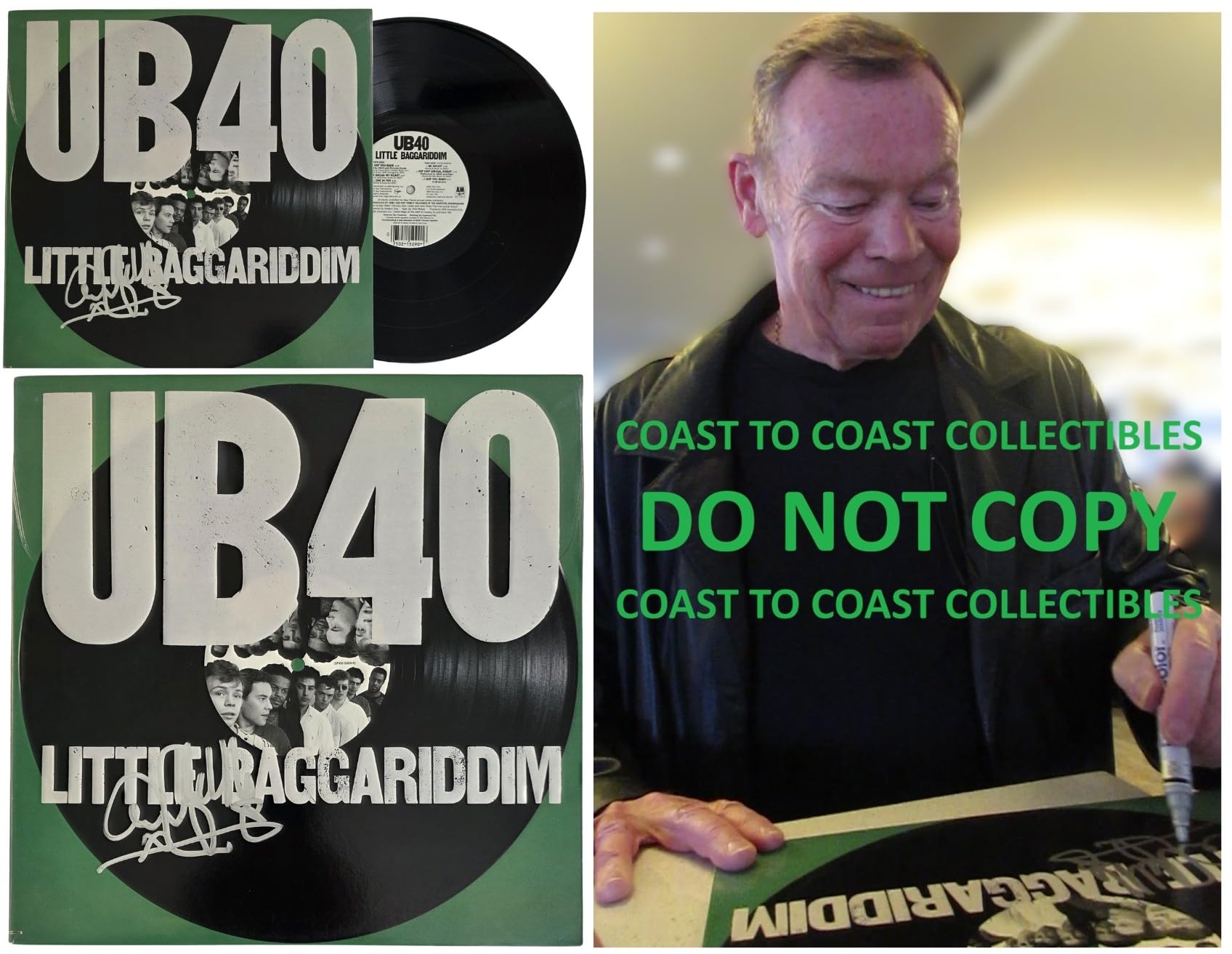 Ali Campbell Signed UB40 Little Baggariddim Album COA Proof Autographed Vinyl Record