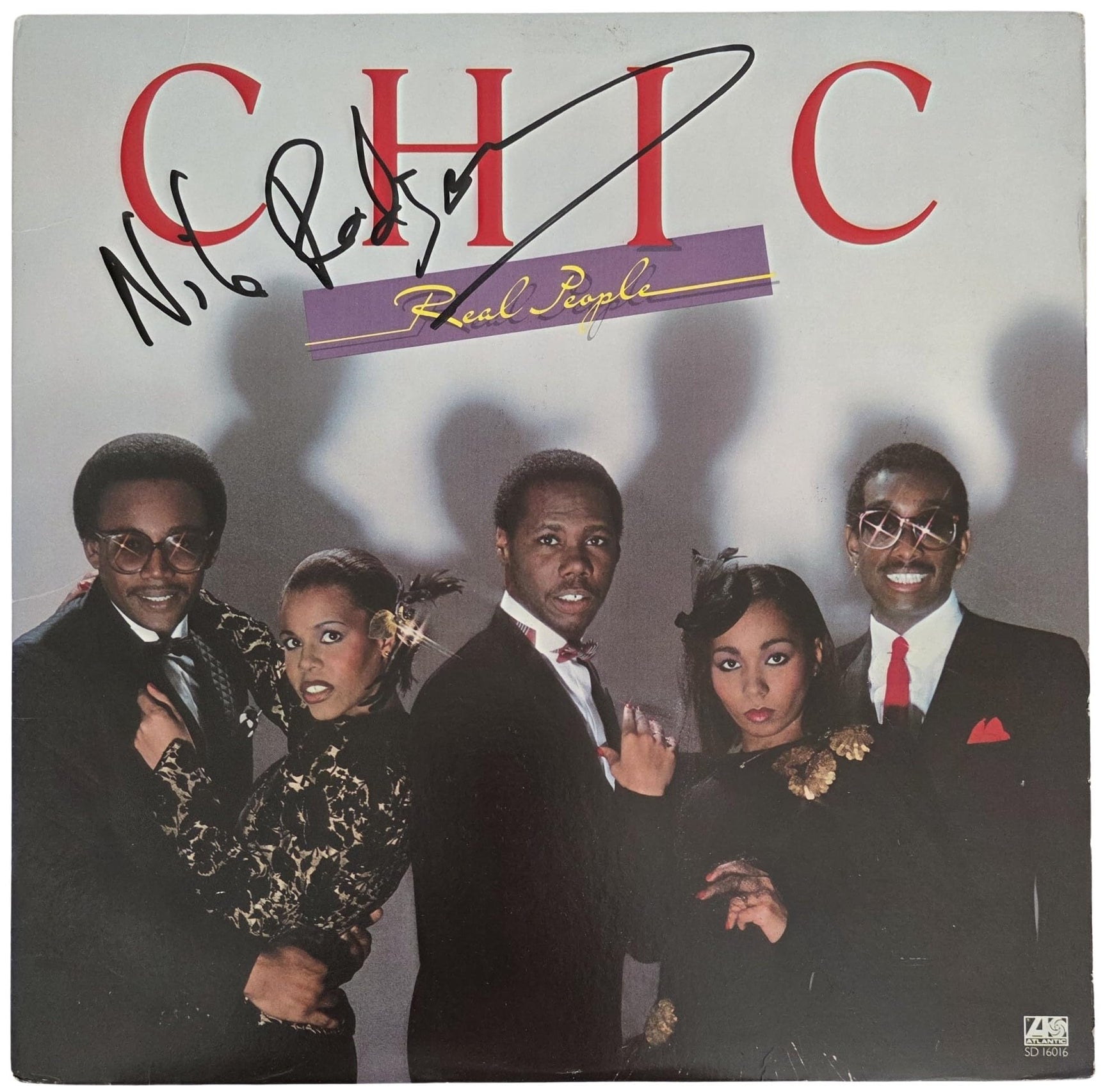 Nile Rodgers Signed Chic Real People Album COA Exact Proof Autographed Vinyl Record
