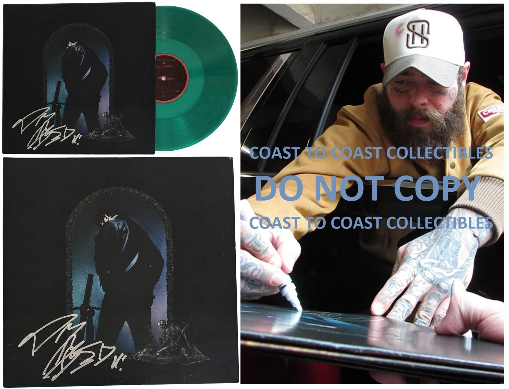 Post Malone Signed Hollywoods Bleeding Album COA Proof Autographed Vinyl Record