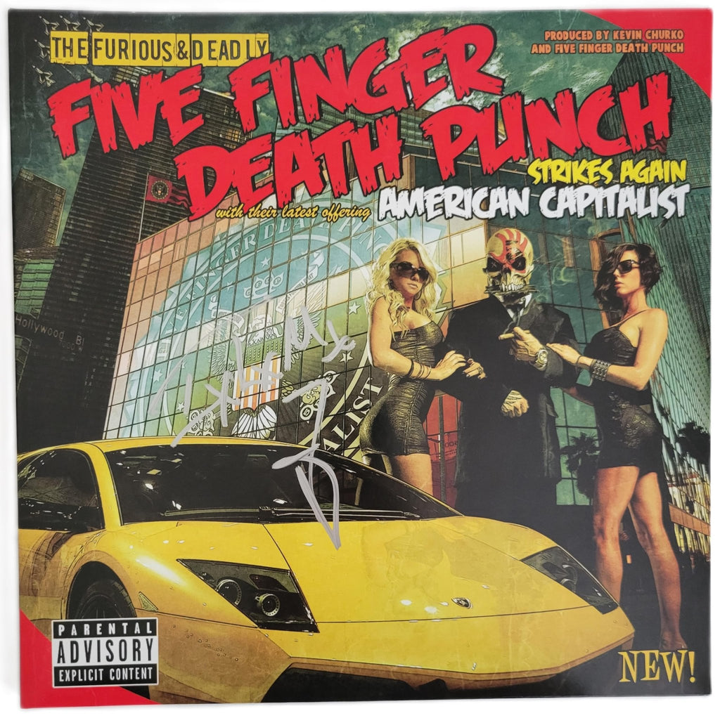 Ivan Moody Signed Five Finger Death Punch American Capitalist Album Proof Autographed Vinyl Record