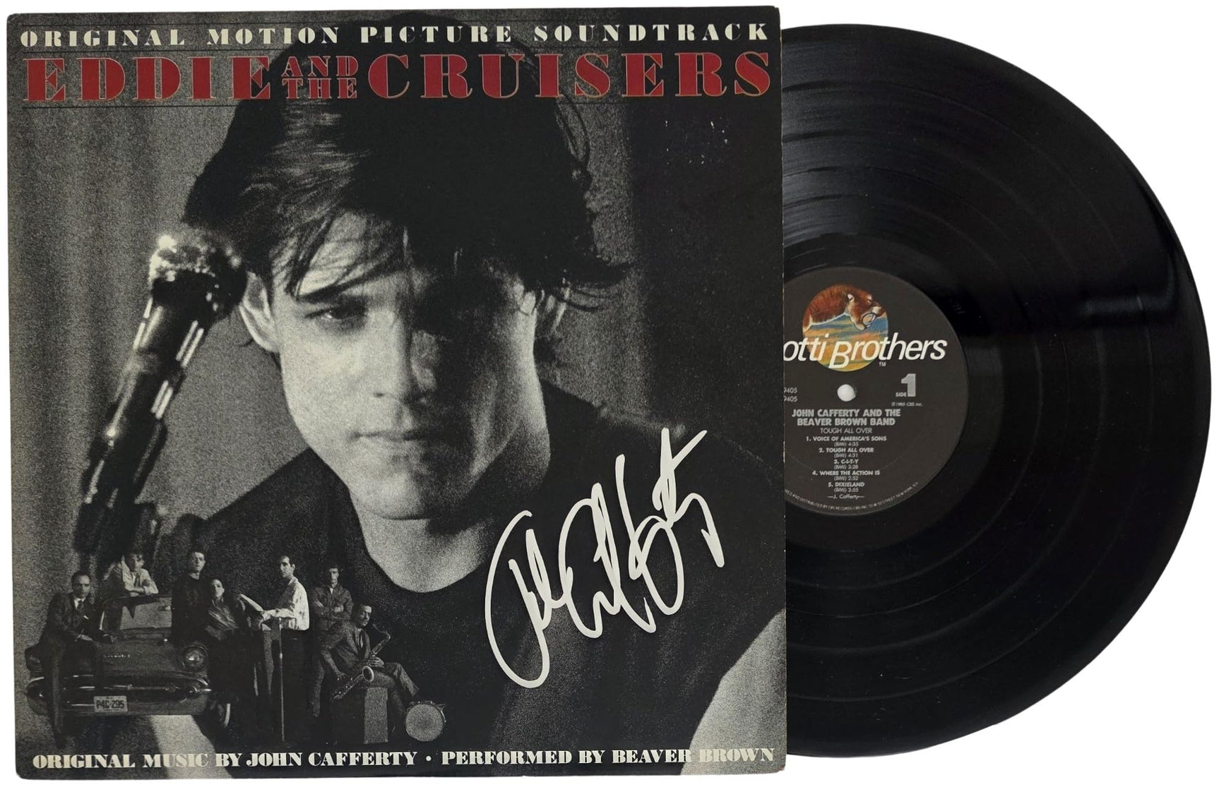 John Cafferty Signed Eddie & The Cruisers Soundtrack Album COA Proof Autographed