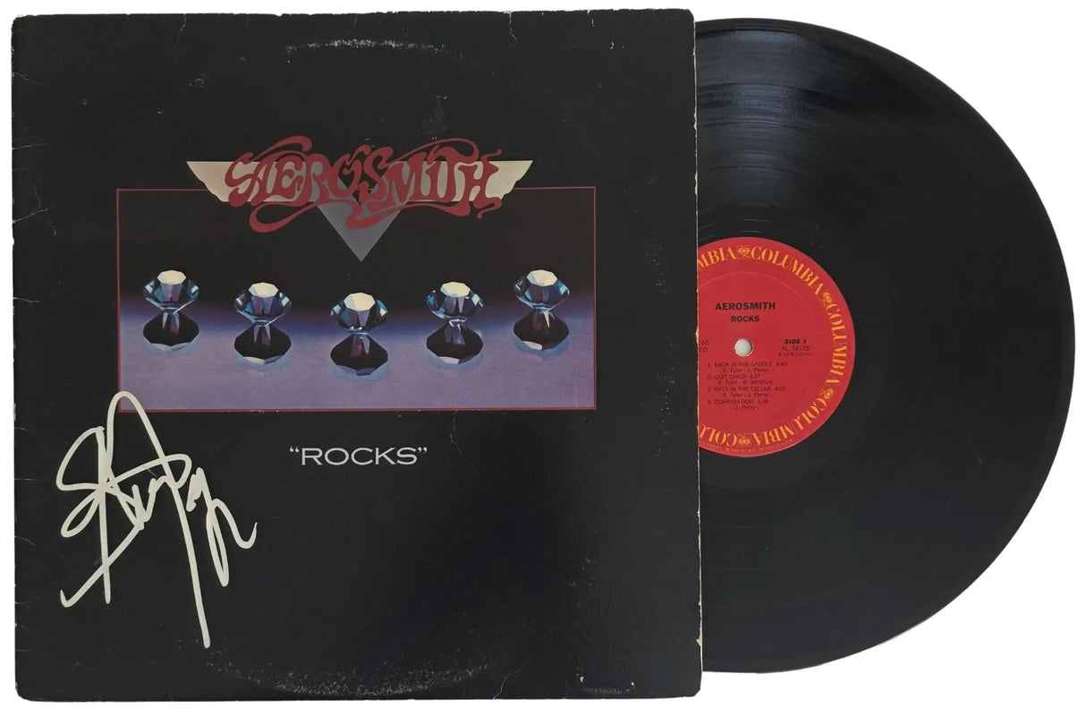 Steven Tyler Signed Aerosmith Rocks Album COA Proof Autographed Vinyl Record
