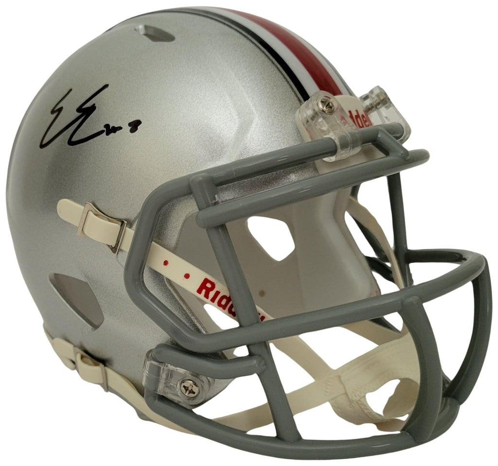 Emeka Egbuka Signed Ohio State Buckeyes Mini Football Helmet Proof COA Autographed