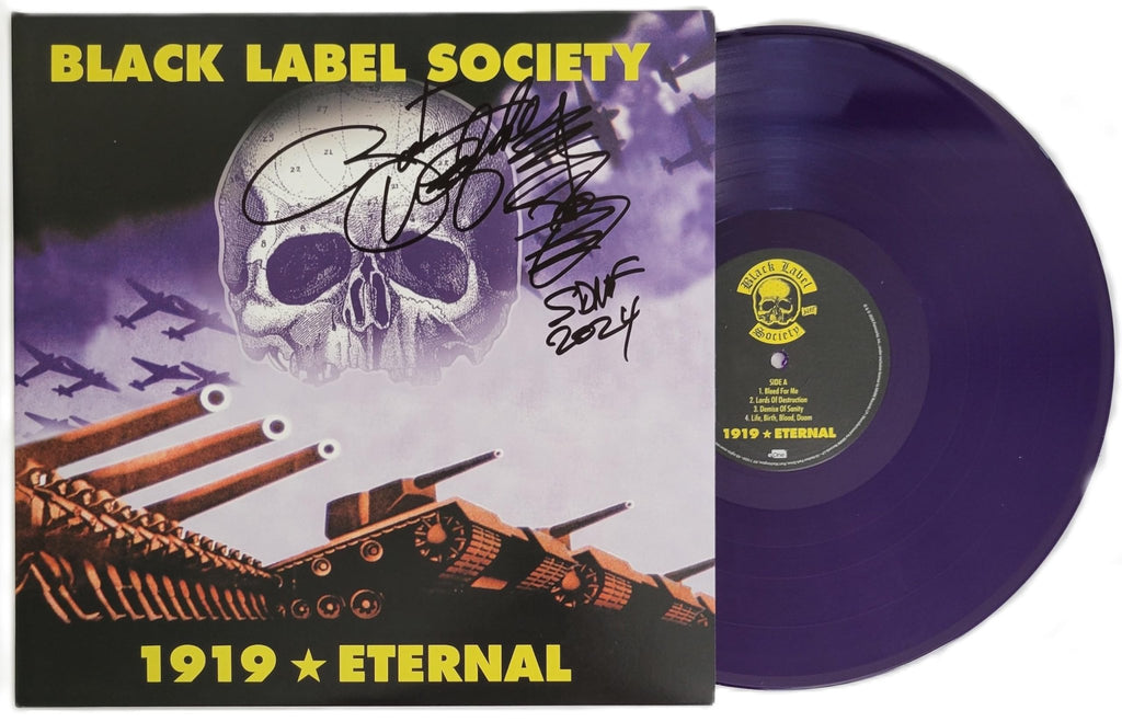 Zakk Wylde Signed 1919 Eternal Album COA Exact Proof Autographed Vinyl Record