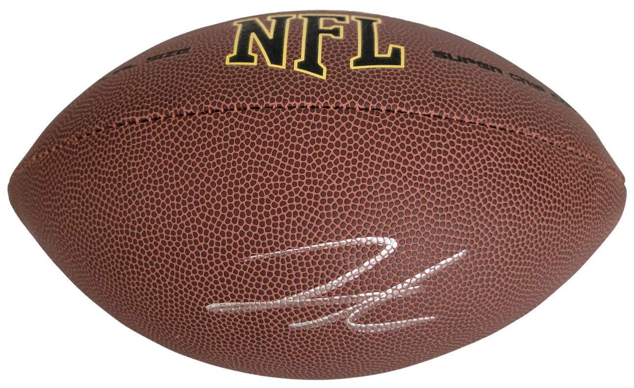 Jahmyr Gibbs Signed Football Proof COA Autographed Detroit Lions Alabama