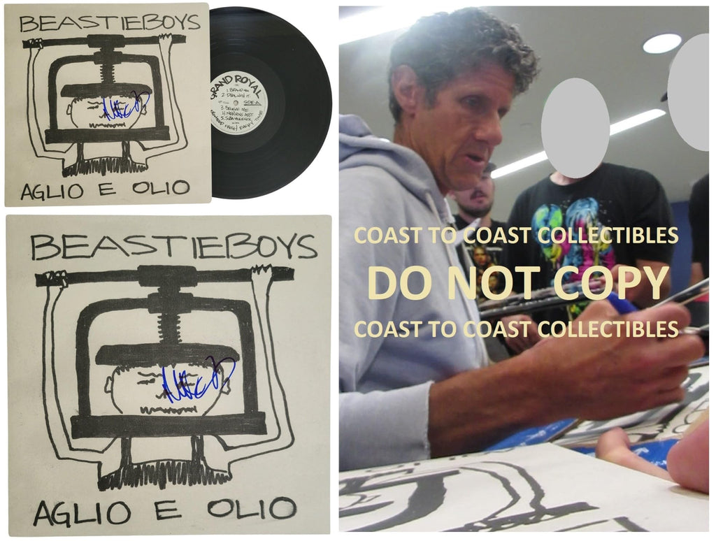 Mike Diamond Signed Beastie Boys Aglio E Olio Album Proof COA Autographed Vinyl Record