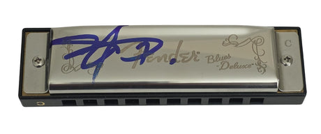 John Popper Blues Traveler Signed Fender Harmonica COA Exact Proof Autographed