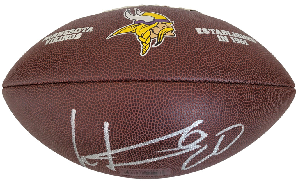 Cris Carter Signed Football Proof COA Autographed Minnesota Vikings